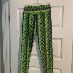 Abs2b Fitness Leggings Green Python